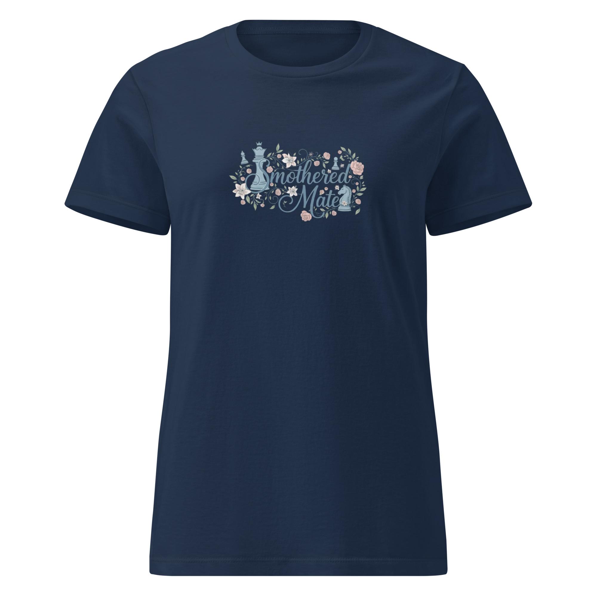Women's chess-inspired Flowerworks t-shirt front