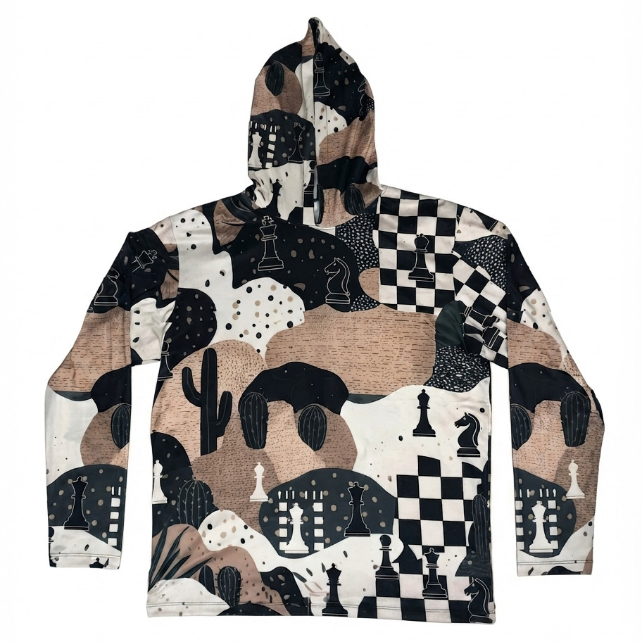 Desert Chess Hoodie front