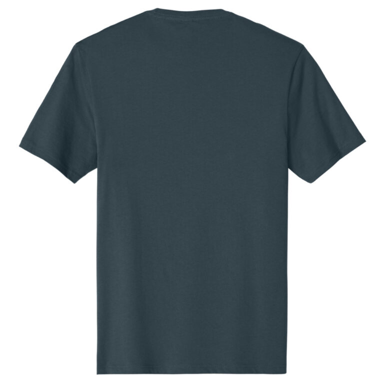 Classic Philidor Chess T-Shirt in Deep Steal Blue Color - back