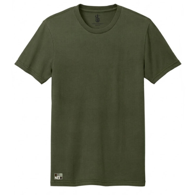 Philidor Street Tee in green by Smothered Mate - front